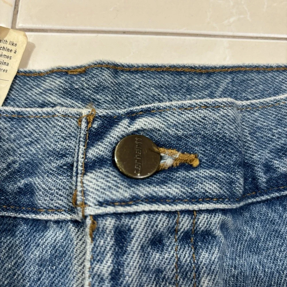 Vintage Carhartt B29 Jean Shorts Men's 38 NEW Baggy Denim Carpenter Jorts Y2K